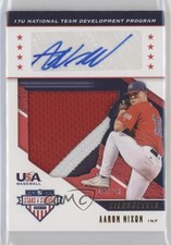 2019 Panini USA Baseball Stars & Stripes Jerseys 18/199 Aaron Nixon Auto 0b2