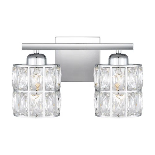 Quoizel GIB8613 Gibson 2 Light 12"W Bathroom Vanity Light - Chrome - Picture 1 of 12