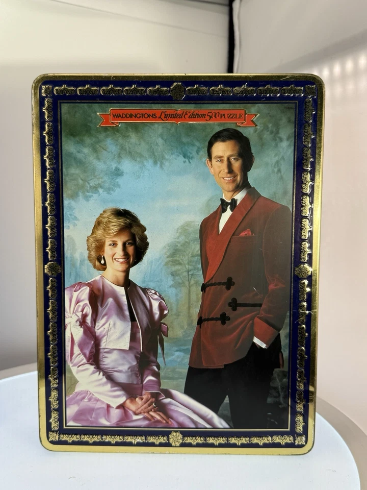 1985 Princess Diana & Prince Charles Wales Royal Ltd Edition Tin & Free Puzzle - Image 2 of 4