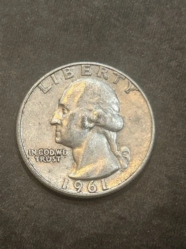 1961 D Washington Quarter BU Circulated   90% Silver 25c US Coin Denver