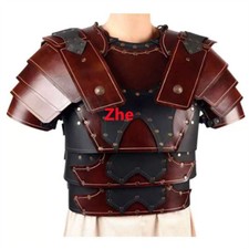 Medieval Knight Vintage Armor Chest PU Shoulder Armor Halloween Costume Full Set