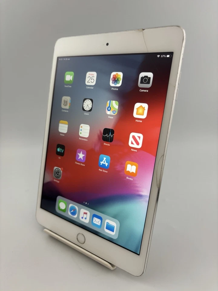 Apple iPad Mini 3 A1599 Silver WiFi 16GB 7.9" Retina iPadOS Tablet Cracked #i02 - Image 4 of 4