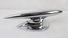 Torpedo Style Boat Cleat Tie Down Teardrop Base Large Chrome Part Wooden Boat