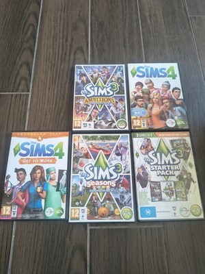 Die Sims 3 & Sims 4 Bundle Jahreszeiten Ambitionen An die Arbeit PC Spiele Komplett
