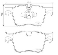 2X Brembo Bremsbelagsatz, Scheibenbremse P 61 135 FüR CitroËN DS Opel Peugeot