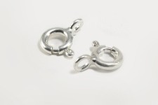 Federringe Verschluss 925 SILBER Ø 5-8mm Federverschluss Ketenverschluss, SS16