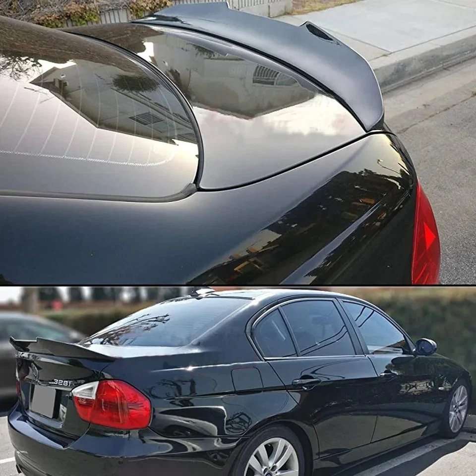 PSM STYLE FOR 06-11 BMW E90 328I 335I 3 SERIES SEDAN HIGHKICK TRUNK SPOILER WING - Image 3 of 4