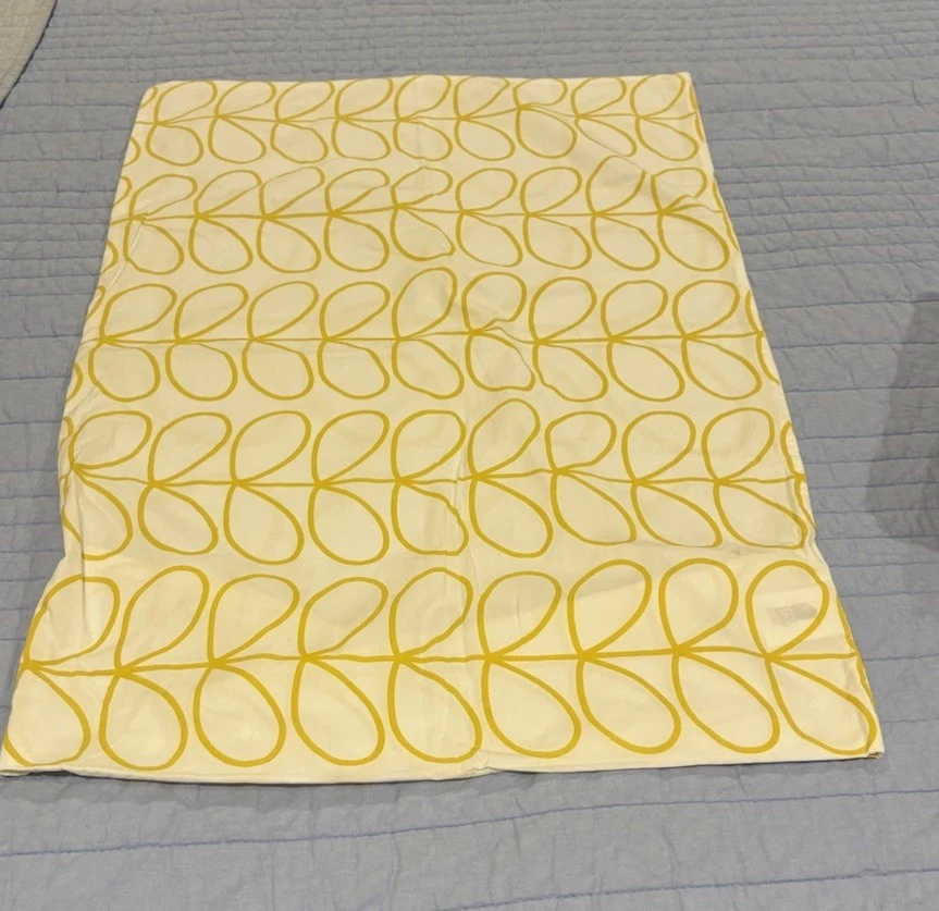 Orla Kiely 蒲公英黄色线性干大号被套 + 2 个枕套 — 第 4/4 张图片