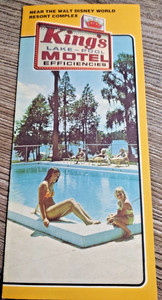 Vintage Kings Motel Florida Broscure