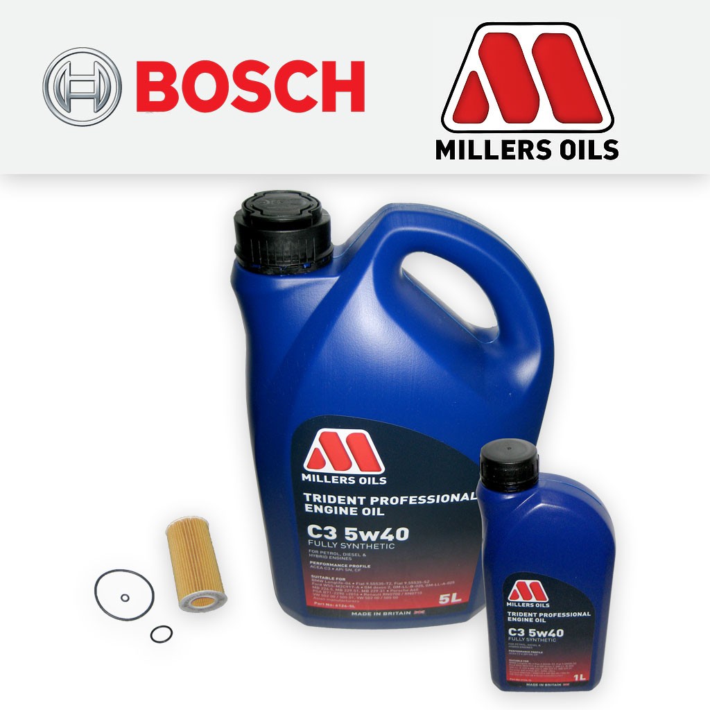 SERVICE KIT for VAUXHALL VECTRA C 2.2 DTI OIL FILTER +6L MILLERS OIL (2002-2008)