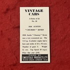 1964 Sweetule “Vintage Cars” 1926 AUSTIN CHUMMY SEVEN Tobacco Card #20   NM-MT — photo 2