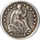 1854-P Seated Liberty Half Dime