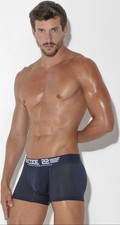 Code 22 Vintage Classic Sports Mesh Navy Low Cut Trunks Gay | Size Small, S