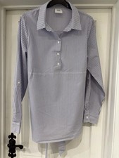 Mamalicious Maternity Blouse (Medium / UK 10-12) blue and white striped