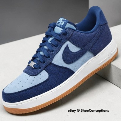 Nike Air Force 1 '07 LV8 Denim Navy Worn Blue IR0951-400 Men's Sizes NEW