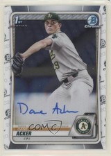 2020 Bowman Draft Chrome Draft Picks Auto Dane Acker #CDA-DA Auto pz5