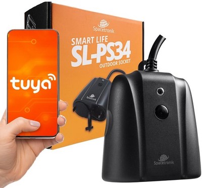 5903031023411 Zewnętrzne gniazdko WiFi Spacetronik Smart Life SL-PS34 SPACETRONI