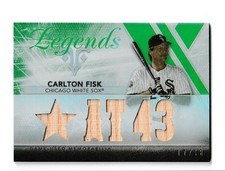 2015 Topps Triple Threads - Relics Legends Carlton Fisk #TTRL-CF 17/18 HOF 