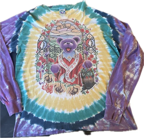 Grateful Dead Saint Stephen Liquid Blue Shirt S 1990s vintage concert t-shirt, vintage, size XL, single stitch, B+ condition