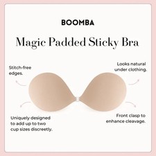 BOOMBA Magic Padded Sticky Bra Adhesive Push Up And Lift Bra
