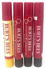 (4) Burt's Bees Lip Shimmer w/ Peppermint Oil 0.09 oz Each Sealed RHUBARB