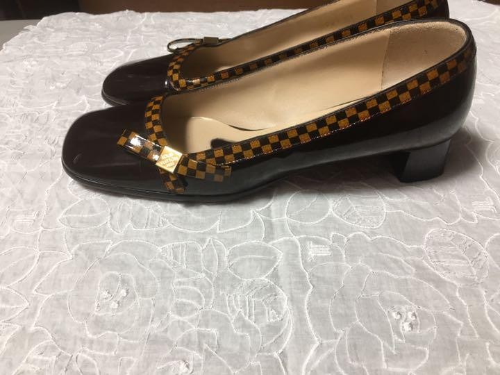 LOUIS VUITTON Pumps Enamel Size 35.5 US About4.5 Women thumbnail 4