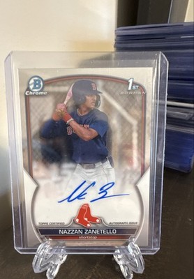 2023 Bowman Draft - Chrome Prospect Autographs Nazzan Zanetello #CDA-NZ (AU, RC)