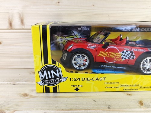 Kentoys 1:24 Mini Cooper Collection 1:24 Die Cast Cabrio rot neu alt STK - Bild 3 von 17
