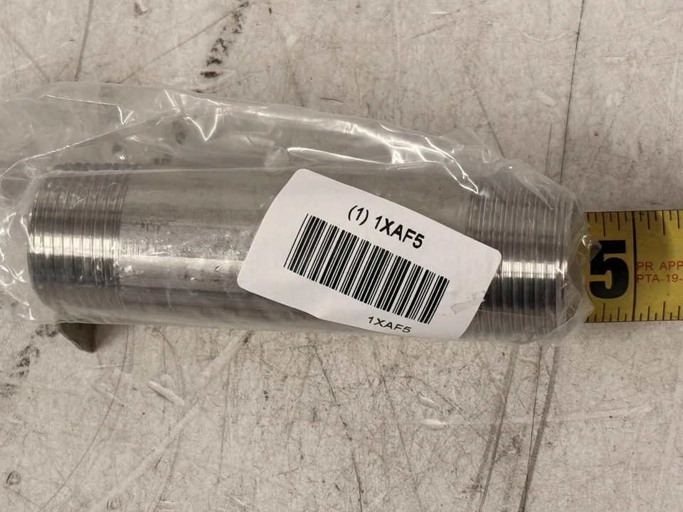 10 Nipples: 316 Stainless Steel, 1" x 4-1/2" Overall Lg, Threaded on Both Sides - Image 4 of 4