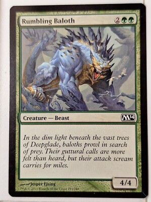 Rumbling Baloth - Magic 2014 Core Set M14 - Magic the Gathering MTG Nice!