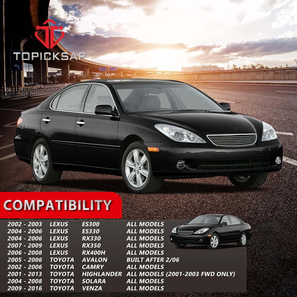 Kit de 4 eslabones de barra estabilizadora delantera trasera para Toyota Camry Avalon Lexus Es330 RX350 Foto 2 de 4