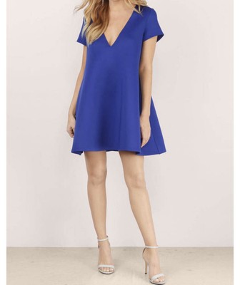 cobalt blue swing dress