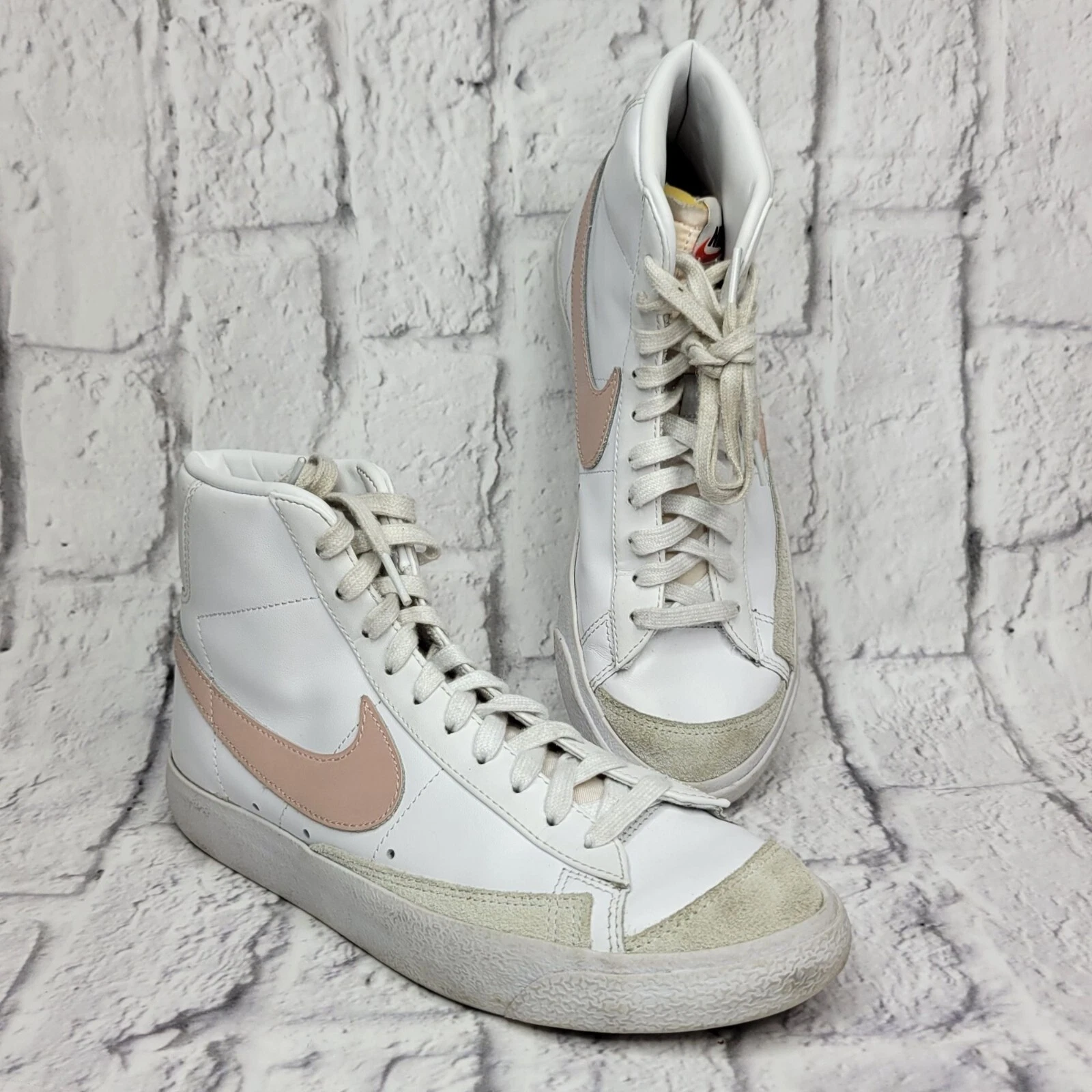 Nike Blazer Mid 77 Sneakers Oxford Donna Taglia 9 Bianco Rosa Retrò CZ1055 118