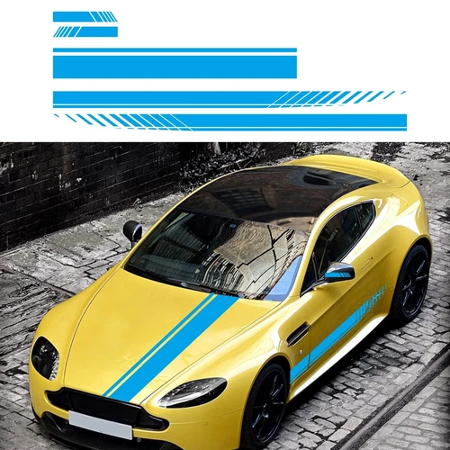 Racing Stripe Car Sticker Vinyl Stripe Decal for car SUV Truck Pickup Hood St...