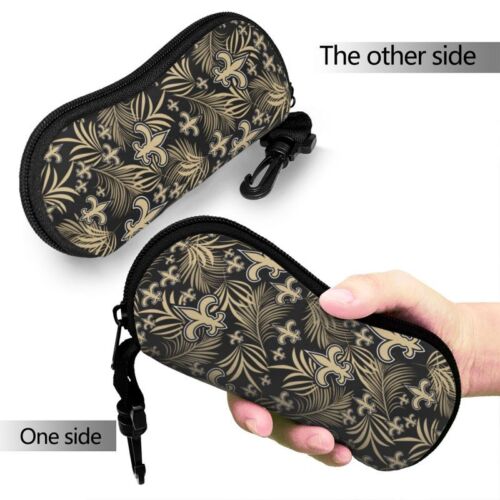 New Orleans Saints Glasses Case 2-sided Printed Sunglasses Pouch Bag，fans Gift - Picture 1 of 10