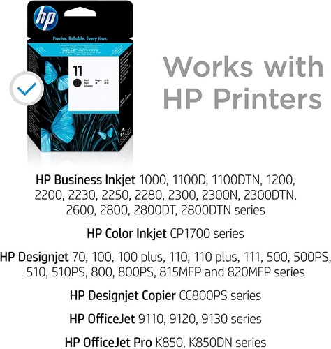 HP 11 ORIGINAL KOPF SCHWARZ MAGENTA CYAN GELB C4810A C4812A C4811A C4813A - Bild 7 von 16