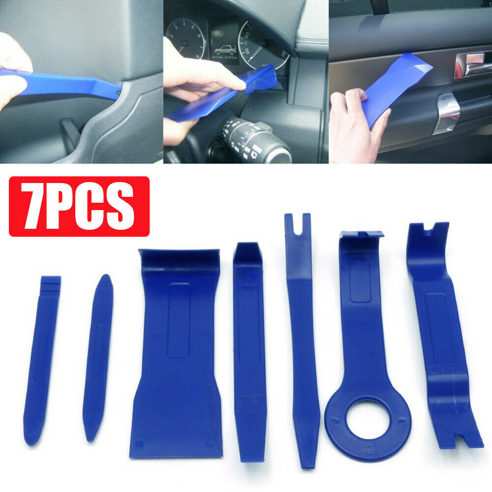 7x Auto Car Door Clip Panel Trim Dash Radio Audio Removal Pry Tool Accessories