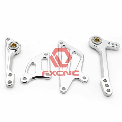 For Aprilia RSV4 1000 R 2009-16 FXCNC Rearset Shift Gear Pedal Lever Wing Silver