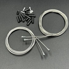   4 x Jagwire Slick Stainless Road Brake Cables Fr/Rr Ferrules for SRAM Shimano