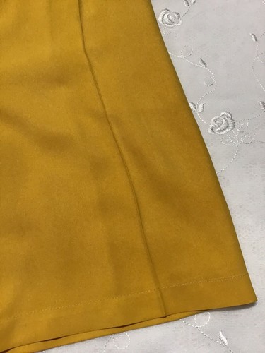 Real Clothes/Saks Fifth Avenue petites giallo 100% seta corto, tg. PS, Cina - Foto 11 di 22