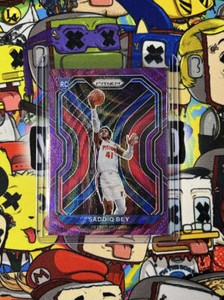 2020-21 Panini Purple Wave Prizm #284 Saddiq Bey Detroit Pistons RC Rookie