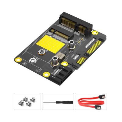 New Version 2 in 1 Combo Msata/M.2(NGFF) SSD to dual SATA3 Adapter