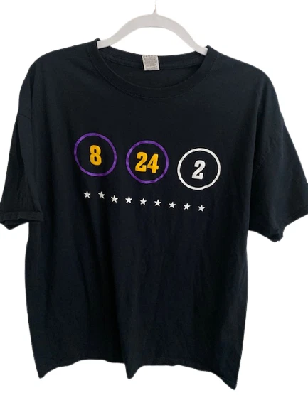 Kobe Bryant Gigi Memorial Shirt Jersey Chase Center 8 24 Lakers Warriors Sz XL