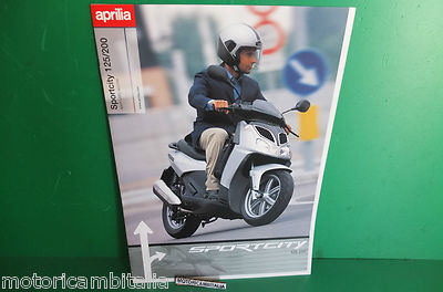 PER APRILIA SPORTCITY 125 200 CATALOGO BROCHURE DEPLIANT CATOLOGUE