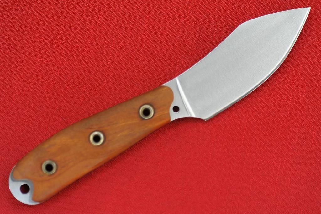 2011 Busse Custom HOG MUK .16" Convexed Satin Blade, Full Cherry Wood Handle