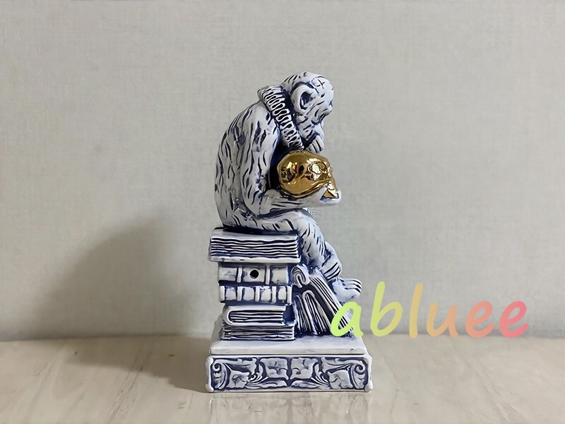 NEIGHBORHOOD NBHD Thinking Monkey Gold Skull Chamber Ceramic