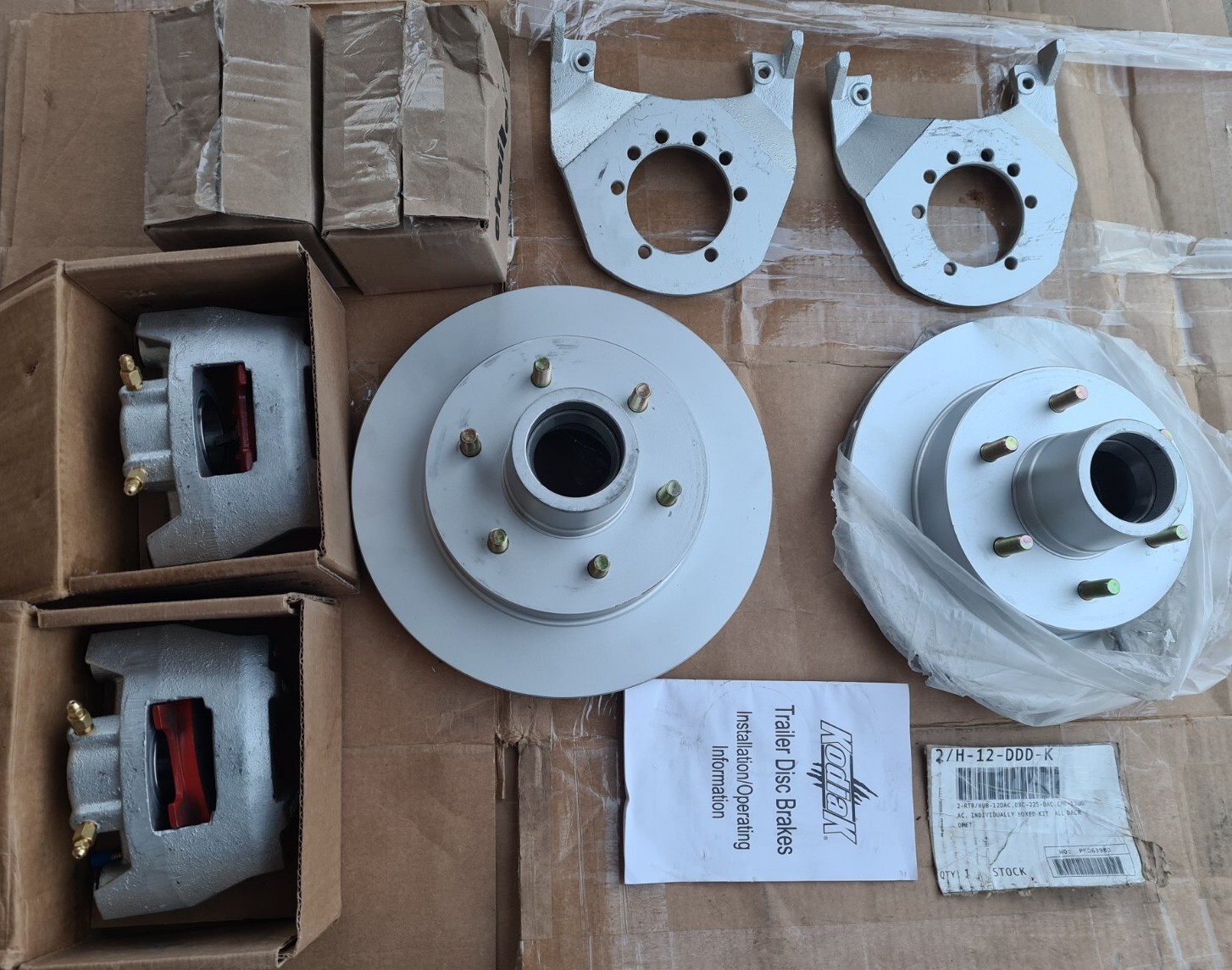 Kodiak Boat Trailer Disc Brake Kit Set Dacromet 6 Lug 12" 52006000 lbs