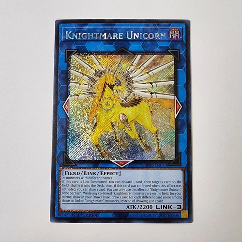 Knightmare Unicorn - RA01-EN043 - NM - Platinum Secret Rare - 1st ed - Yugioh