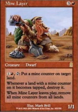 MTG magic cards 1x Mine Layer Odyssey Light Play, English