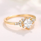 14k Gold plated Anniversary Ring 1.7CT Elegant Stacking Ring For Valentine Gifts — photo 3